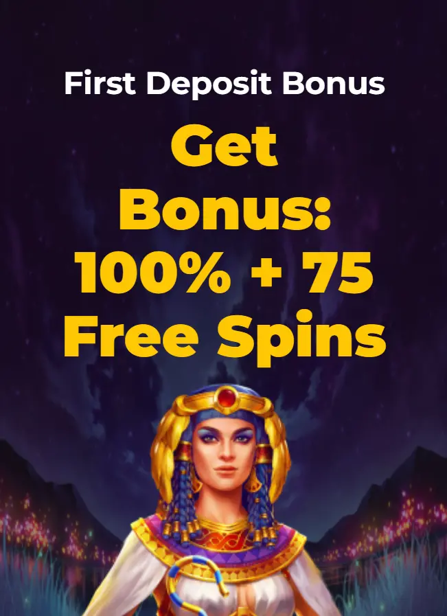 FGFox First Deposit Bonus: 100% match bonus plus 75 Free Spins for new players