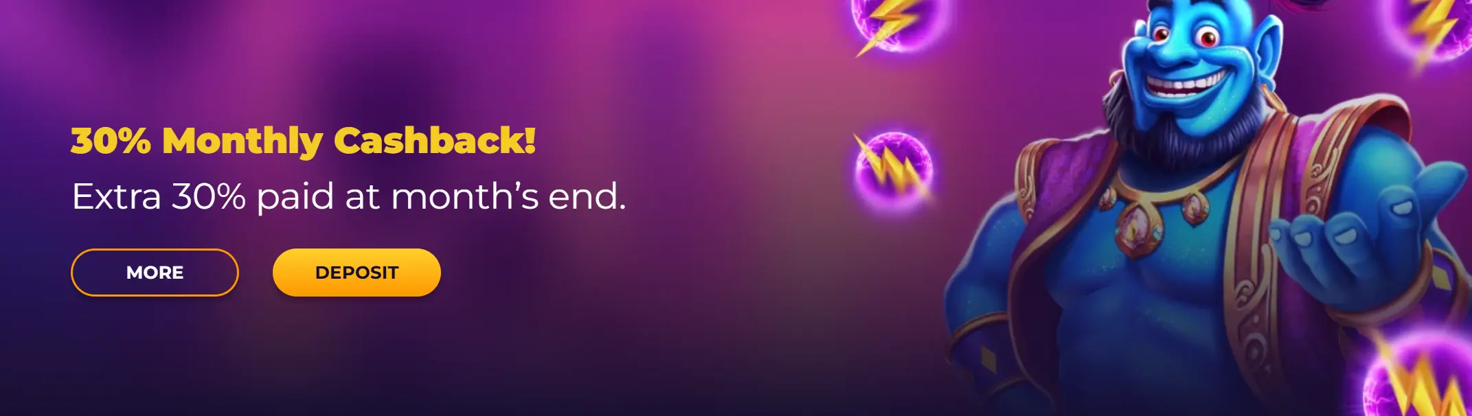 FGFox 30% Monthly Cashback: Extra 30% of your losses paid back at month end