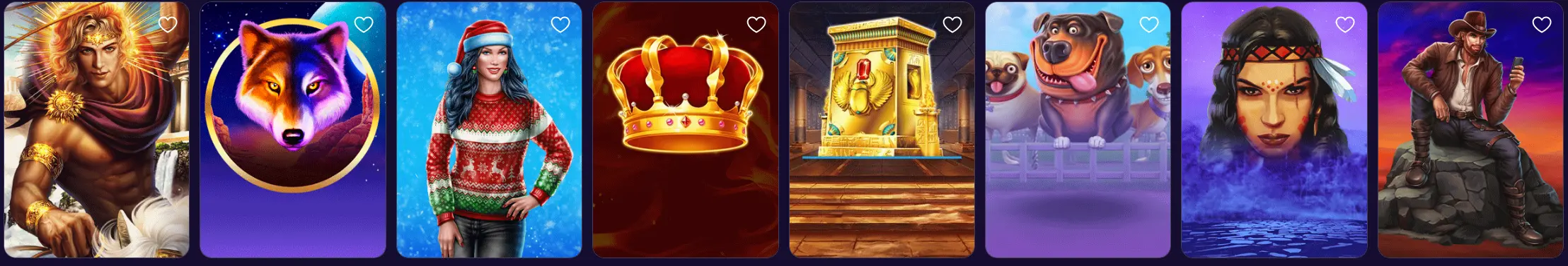 FGFox popular slot games: Apollo, Wolf Gold, Christmas Carol, Royal Crown, Egyptian Treasures, Dog House, Mystic Fortune, Wild West Gold